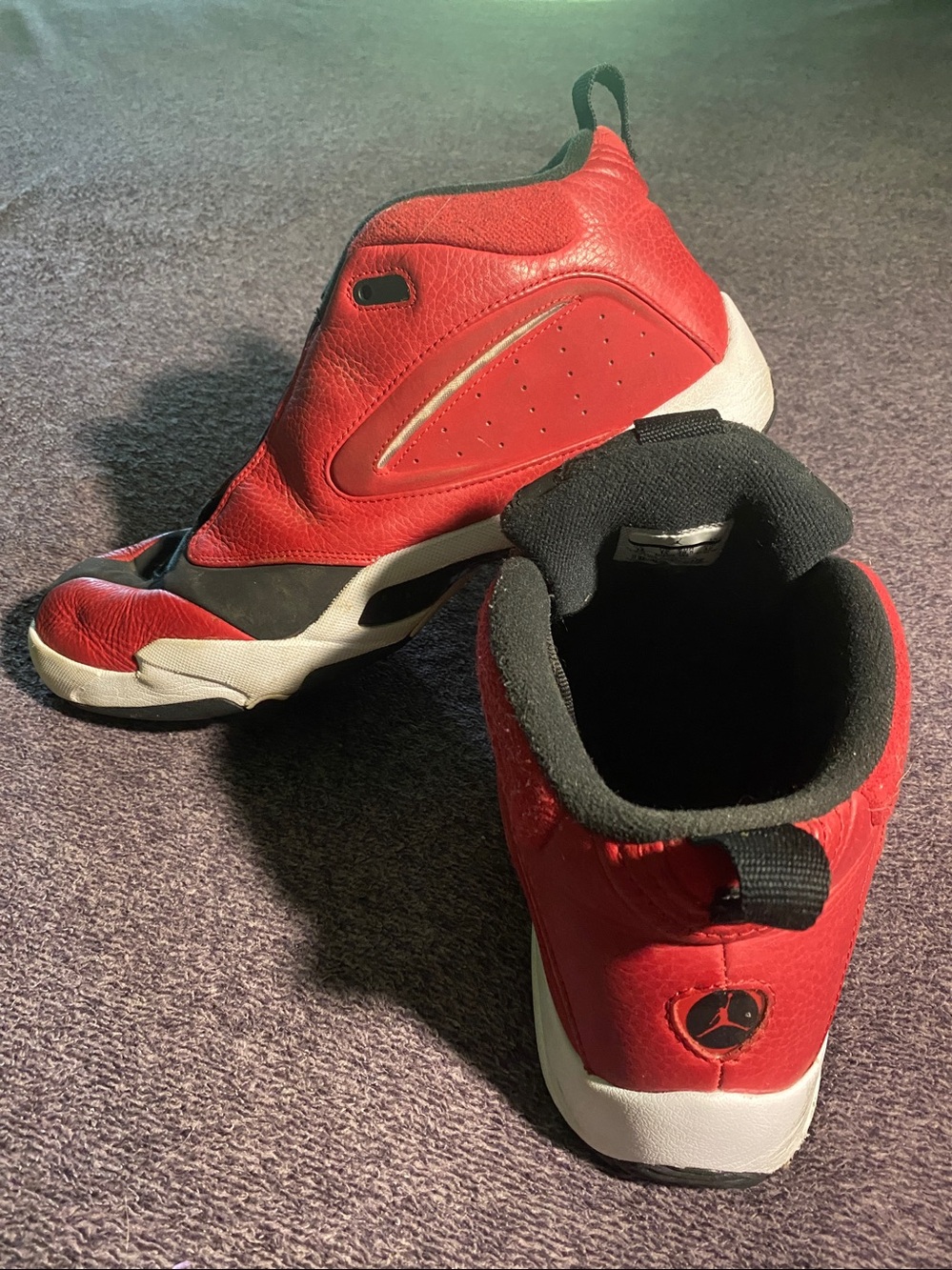 Jordan’s Red and Black Men's High-Top Sneakers